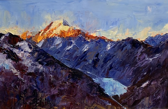 Jane McIntosh| Hooker Lake  Mt Cook|McAtamney Gallery and Design Store | Geraldine NZ
